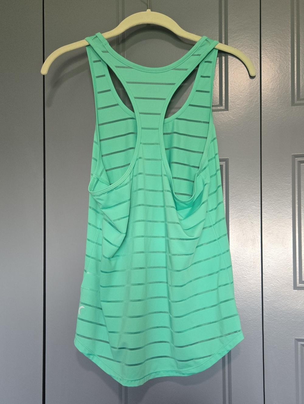 ZYIA Havana Mint Striped Racerback Tank Top - Picture 2 of 3
